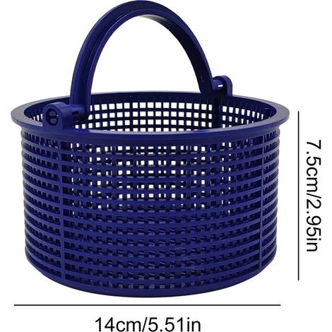Accessoires de piscine (H12) Panier de rechange pour écumoire de piscine - Accessoires de piscine extérieure - Filtre pour piscine hors sol - Panier filtrant en maille (1/5)