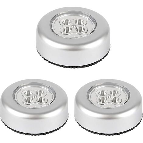 Bardusch-Lot de 3 lampes LED tactiles à piles pour cuisine, escaliers et salles de rangement [Classe énergétique A+++] (1/5)