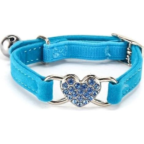 Collier de sécurité pour chat avec sangle élastique, collier pour chatons et petits chiens avec clochette, ajustable et confortable. (1/4)