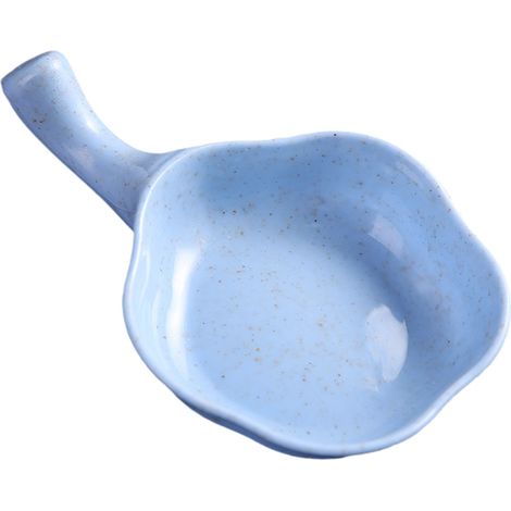 Petit bol à sauce bleu multifonctionnel, sûr, durable et réutilisable avec poignée, idéal pour la cuisine et les restaurants. (1/5)