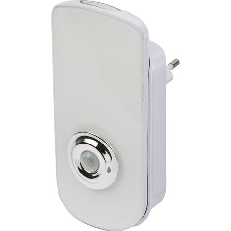 Brennenstuhl LED Sicherheitsleuchte / Nachtlicht mit Infrarot Bewegungsmelder mit SMD LEDs, automatisches Einschalten bei Stromausfall, 50 + 40 lm, in