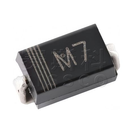 Changdian M7 SMA DO-214AC 1A 1000V Hochspannungsgleichrichterdiode, elektronisches Bauteil, Chip, elektronisches Bauteil, 5 Stück, Baugruppe, 5 Stück.