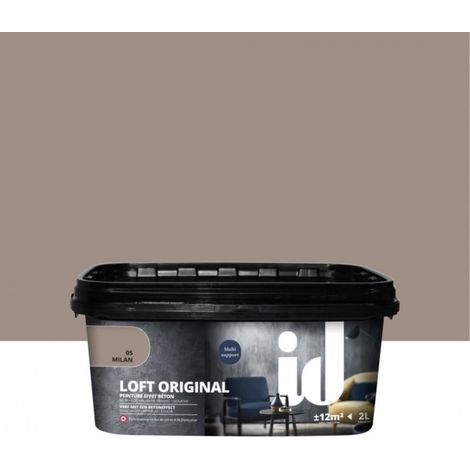 Peinture décorative effet béton 2L – Application facile sur murs et sols – Multisupports : douche, plan de travail, sol – Id Paris (1/5)