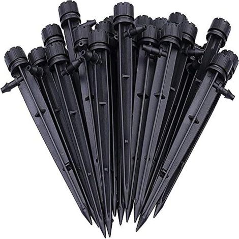 50 gocciolatori regolabili per tubo flessibile, sistema di irrigazione a goccia automatico, microirrigatori per piante, serra, giardino fai da te