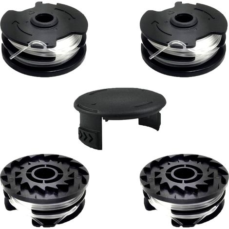 4 Bobines De Fil, 1 Capuchon, Nylon 1,6 Mm, Pour Tondeuse Parkside PRTA 20-Li, PRT 550