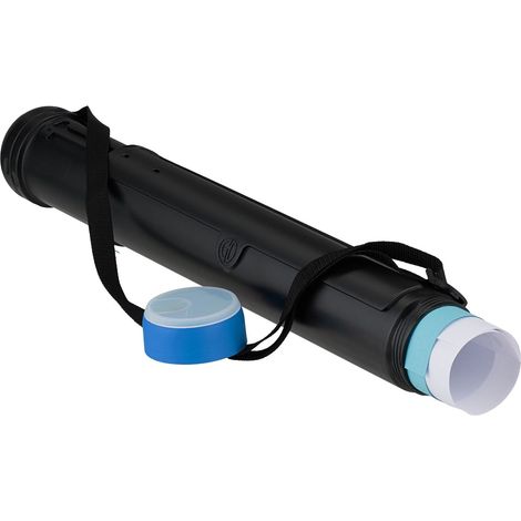Tubo telescópico extensible para póster con correa