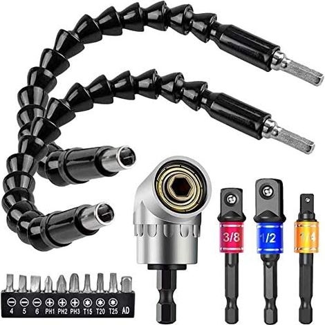Rallonge magnétique pour tournevis, rallonge pour tige hexagonale, vis, embout de couplage pour perceuse électrique-AquaForge (1/5)