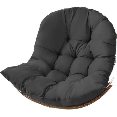 Coussin de balancelle épais pour grand œuf rond lavable - Coussins de chaise suspendus pour extérieur et intérieur - Coussin de meubles de jardin uniquement (1/5)