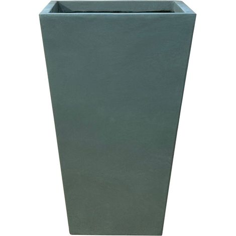 Macetero preperforado AERIS 40x62cm verde oscuro (1/5)