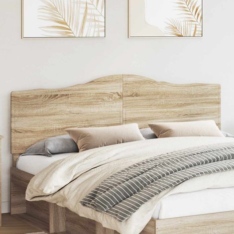 vidaXL Cabecero Roble Sonoma Madera de ingeniería (1/5)