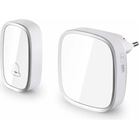Wireless Doorbell, 280m Wireless Range, 36 Ring Tones, 4 Volume Levels, House Doorbell, Garden Doorbell, Wireless, Waterproof, Wireless Doorbell Set (1/5)