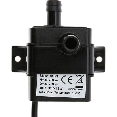 Anself Mini Ultra-leise USB 5V 2,3W Mikro-Bürstenlos-Tauchwasserpumpe, wasserdicht für Springbrunnen