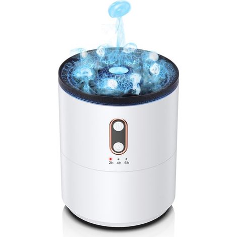 Humidificateur d'air, Mini Humidificateur Portable 450ml, Diffuseur Huiles Essentielles, Arrêt Automatique, 2 Mode Brume Réglable (1/5)