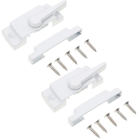 2ensembles Serrures De Sash Coulissantes Alliage De Zinc De Verrous Cam Pour Fenêtres à Glissière Accessoires De Sécurité Anti-vol Pour Fenêtres Et Portes