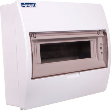 Quadro di distribuzione modulare 1x12 per montaggio a superficie IP40 con sportello antifumo S-12+vetro+N+PE 800600 ENE-00353