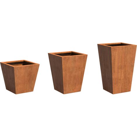 Adezz Tap aus Corten-Stahl Pflanzgefäß Pflanzkübel Blumentopf Blumenkübel