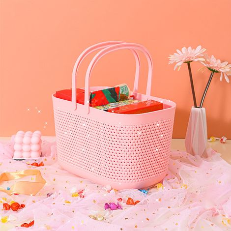 Panier De Rangement Portable - En Polypropylène - Pour Salle De Bain Cuisine Camping Gym - 28,5 X 18 X 18 Cm - 1 Pièce (1/5)