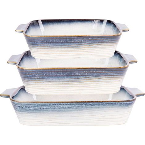 Plat a four - COSY & TRENDY - Nora Set 3 - Résistant chaleur - Polyvalent - Cuisine (1/5)