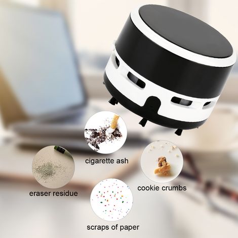Mini aspirateur de bureau portable pour clavier d'ordinateur (noir) (1/5)