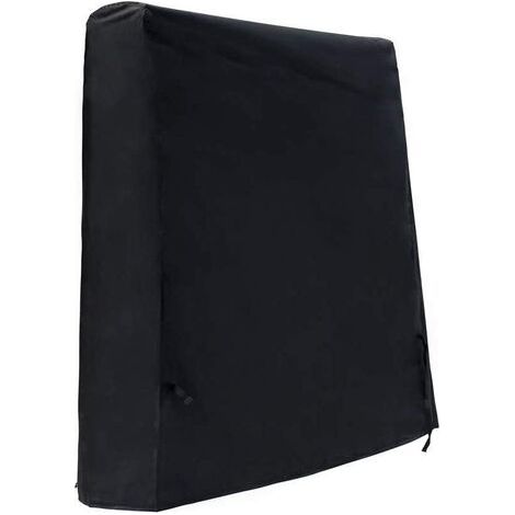 Housse de Table de Tennis de Table Imperméable Housse de Table de Ping Pong de Jardin Tissu Oxford 210D Noir (165 x 70 x 185 cm)-Fei Yu (1/4)