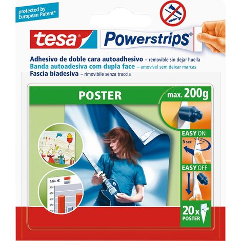 Klebstreifen zur Behebung von Tesa PowerStrips 58303