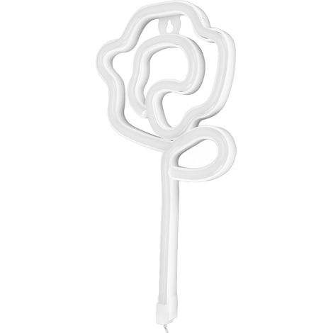 Lumières néon en forme de rose, style Saint-Valentin, demande en mariage, scène de déclaration, décoration intérieure, lumière violette, lumière verte (1/5)