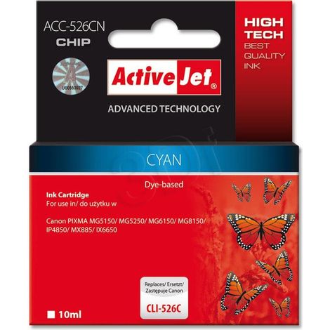 Activejet ACC-526CN Supreme - Tinta cian para Canon CLI-526C (10 ml) (1/2)