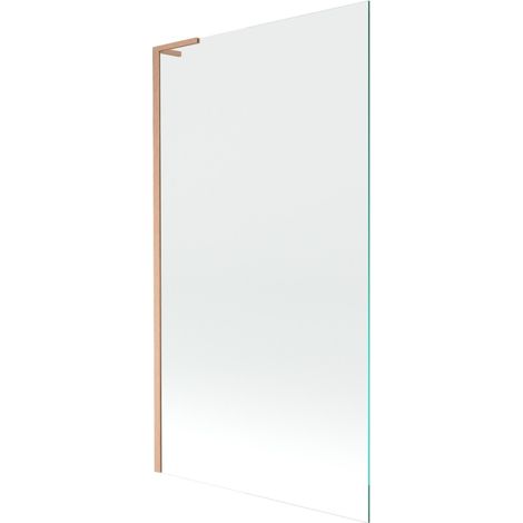 Mexen Next L paroi de baignoire 1 volet 100 x 150 cm, transparent, cuivre brossé - 895-100-000-03-00-65
