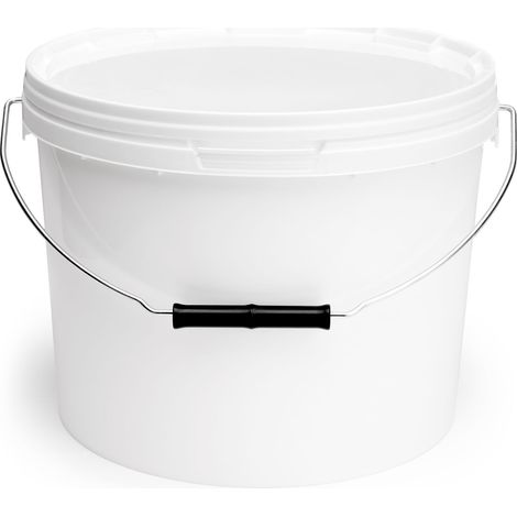 Garronda Eimer mit Deckel 12 L 1 Stück GD-0119 Weiß (1/5)