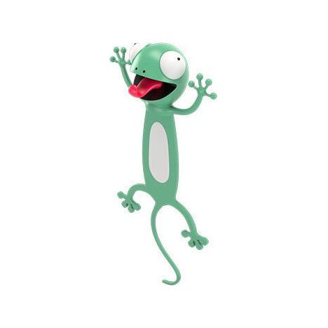 Marque-page animal de bande dessinée stéréo 3D pour les étudiants, grand cadeau (Gecko)