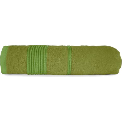 50x90 cm großes Badetuch, natürliche Bambusfaser, grüne Farbe (1/5)