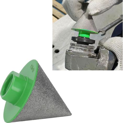 Diamant-Anfaswerkzeug zum Hartlöten von Stein, Keramikfliesen und Glas grüner Bohrer M1448 mm. (1/5)