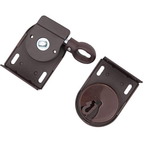 Ensemble de 2 pièces pour tête de store enrouleur extérieur coupe-vent, accessoires pour tête de store enrouleur à manivelle, boucles de fixation noires pour rideaux (1/5)