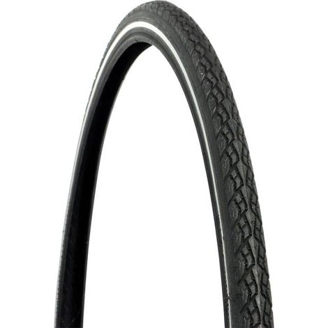 PNEU VELO VILLE 28X1 5/8 X 1 3/8 (37-622) NOIR REFLECHISSANT DRESCO (1/2)