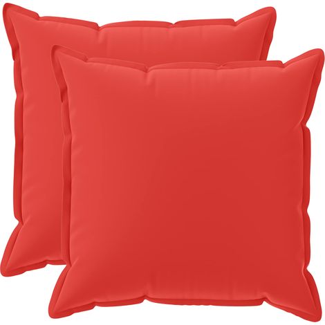 Kissenbezug 2 stk. HOUTEN Rot 55 x 55 cm Polyester vidaXL