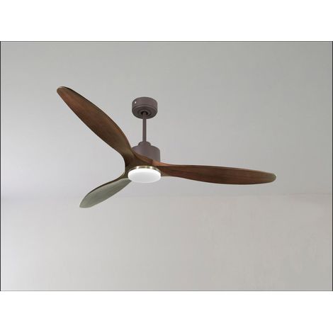 Ouray 2 de Klassfan - Ventilateur de plafond et destratificateur moteur DC Blanc avec Lumière pales bois blanc 25 à 40 m² (1/5)