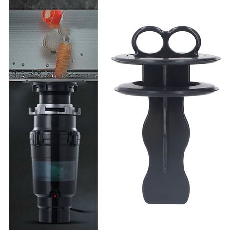 Bouchon de Broyeur à Déchets Alimentaires Double Anneau ABS/Rubber 140mm, Tampon de Rechange Isolant Sécurisé