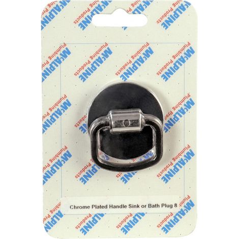 McAlpine Chrome Plated Handle Sink Or Bath Plug (1/2)