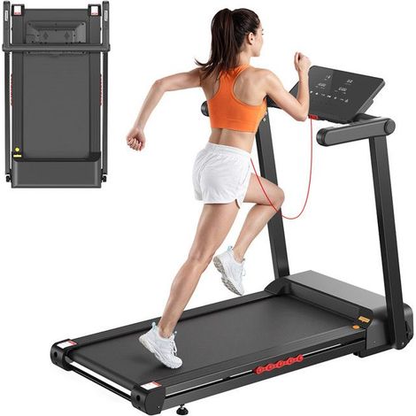 Elektrisches Klapp-Laufband, automatische Steigung 18%, Geschwindigkeit 1-16 KM/H, Motor 4.0HP, Bluetooth-Anwendung, Touch-Tasten (1/5)