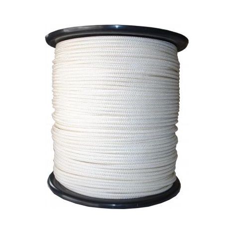 FPLUS cuerda aguja.5mm.x400 mts.blanca , Composicion. Nylon alta tenacidad interior y exterior.
Caracteristicas. Doble trenzado interior con sedal nylon tipo pesca.Trenzadao tipo