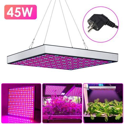 Lampe de culture LED 45W pour la croissance et la floraison, lampe de culture LED d'intérieur avec 225 LED (1/4)