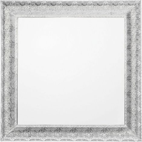 Specchio a parete 65 x 65 cm Argento Cavan