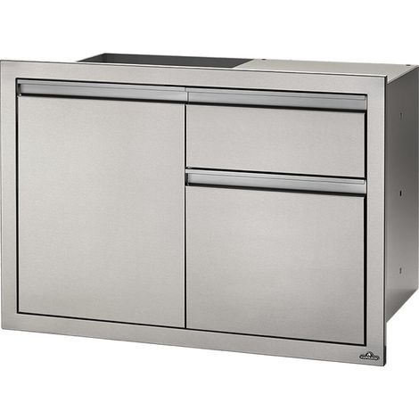 Module encastrable 1 poubelle + 1 tiroir + 1 porte pour cuisine d'extérieur Napoleon
