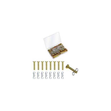 20 Jeu Goupilles de Cisaillement et Goupilles Fendues pour Souffleuse à Neige, 20 Pcs 738-04124 et 20 Pcs 714-04040 Shear Pin de Remplacement pour Souffleuses à Neige Mtd Cub Cadet Troy-Bilt