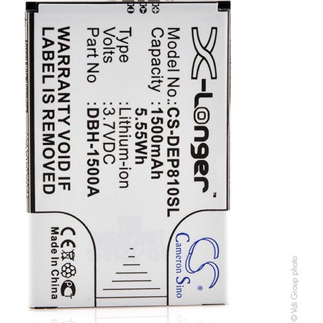 NX - Batterie téléphone, smartphone, GSM pour Doro 3.7V 1500mAh - DBH-1500ADBH1500A (1/4)