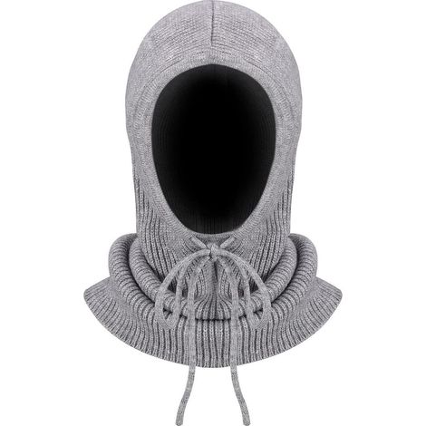 Cagoule tricotée multifonction pour homme et femme, gris (1/5)