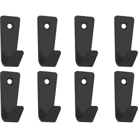 portemanteaux muraux noirs pour la salle de bain (noir)