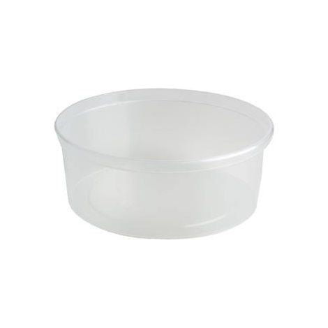 Contenitore per zuppa in PP, ciotola rotonda per gastronomia, 500 ml, confezione da 50 pezzi, resistente. (1/4)