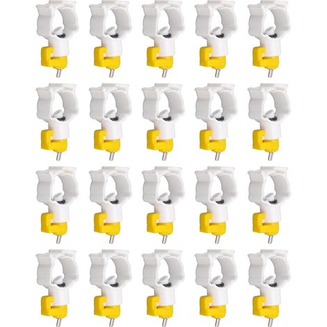 20 pièces abreuvoirs poulets robinet à bille renforcé becs buvables automatiques pour volaille