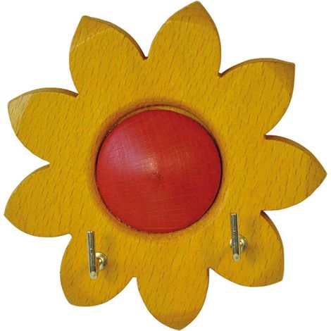 APPENDITUTTO ADESIVO LEGNO 'GIRASOLE' 2 posti - pz. 1